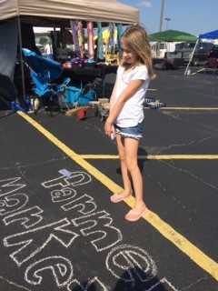 little girl chalk FM